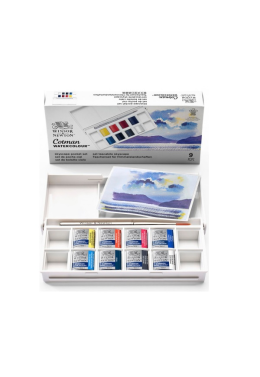 Estojo Aquarela Pastilha C/8 Skyscape 0390672 Winsor & Newton